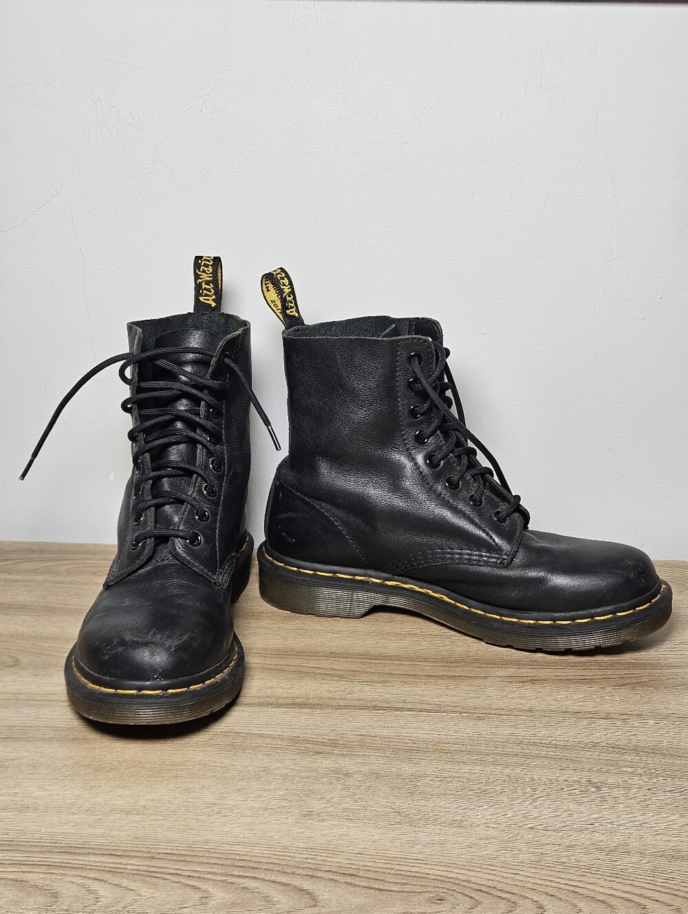 Dr. Martens 1460 8 Eye Leather Boots Black Women's US 9 UK 7